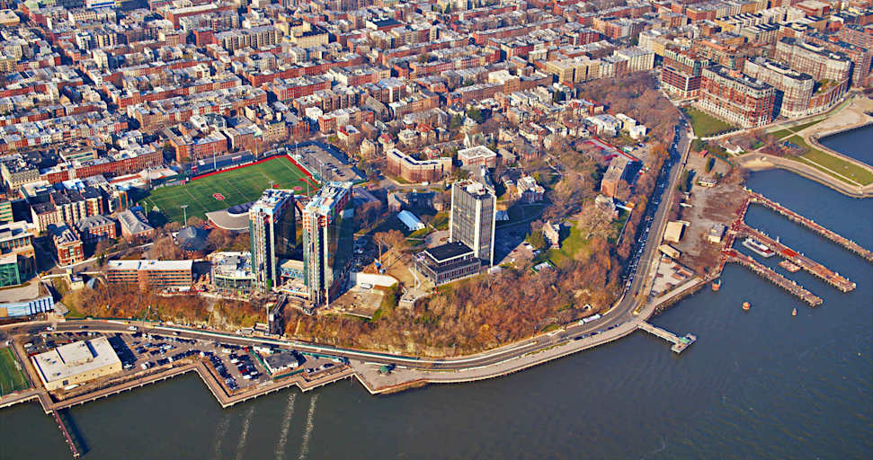 Hoboken, NJ aerial view