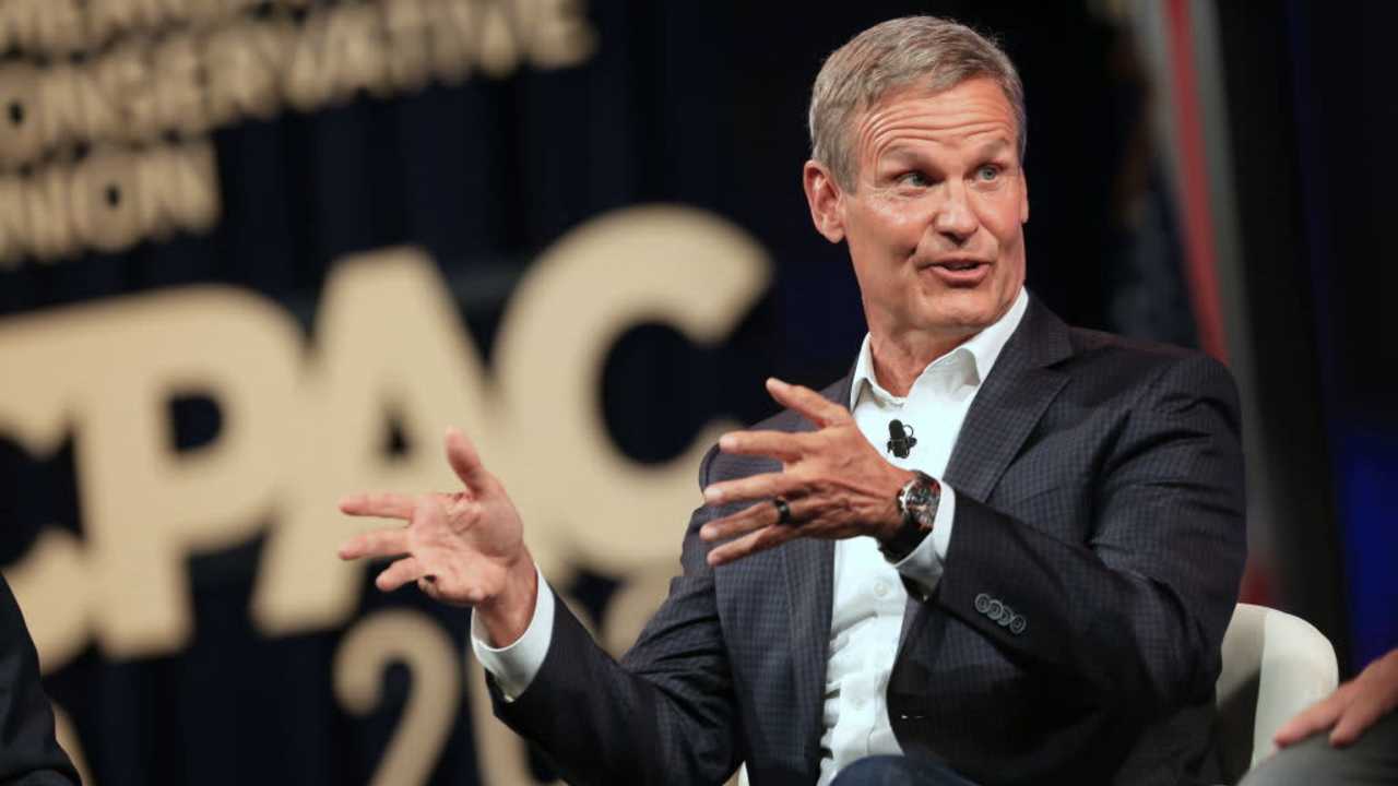 Bill Lee, governor of Tennessee, speaks during the Conservative Political Action Conference (CPAC) in Dallas, Texas, U.S., on Saturday, July 10, 2021. The three-day conference is titled "America UnCanceled." Photographer: Dylan Hollingsworth/Bloomberg via Getty Images