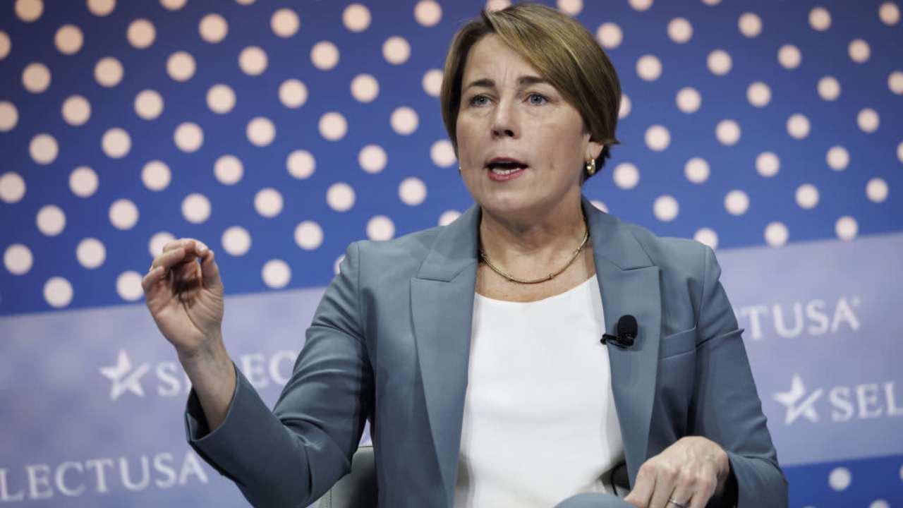 Maura Healey, governor of Massachusetts, speaks