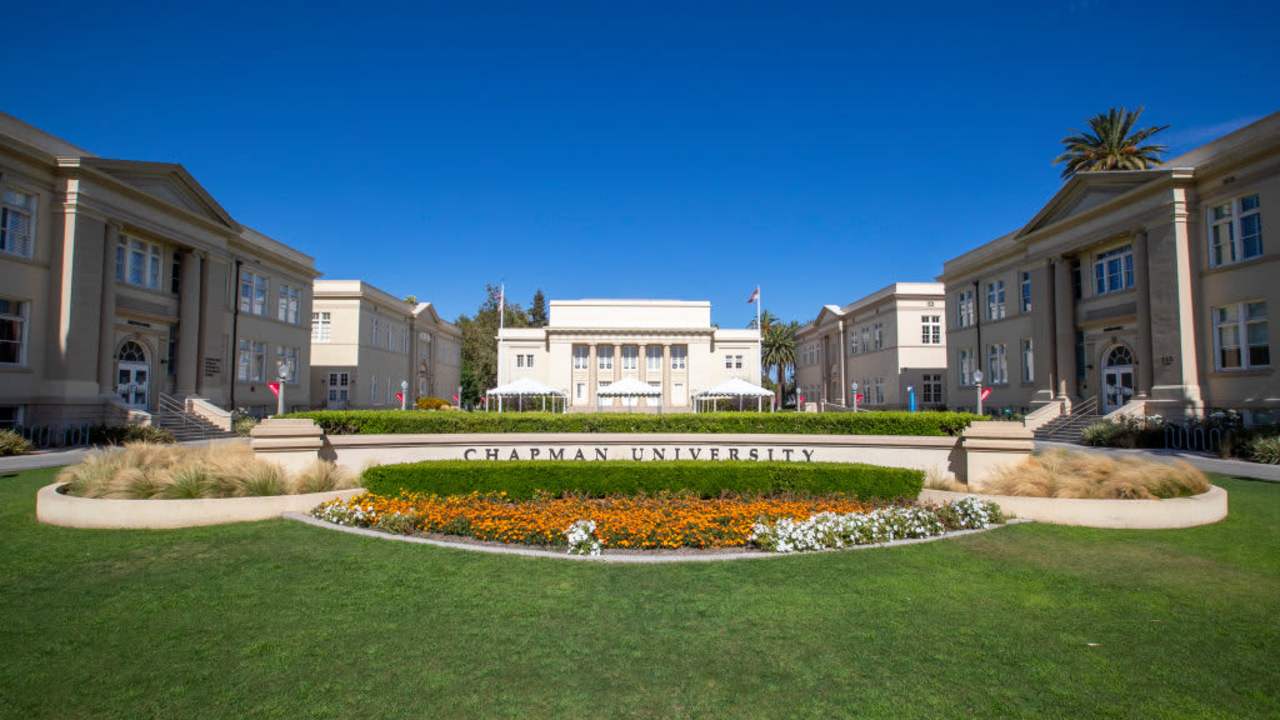 A view of Chapman University