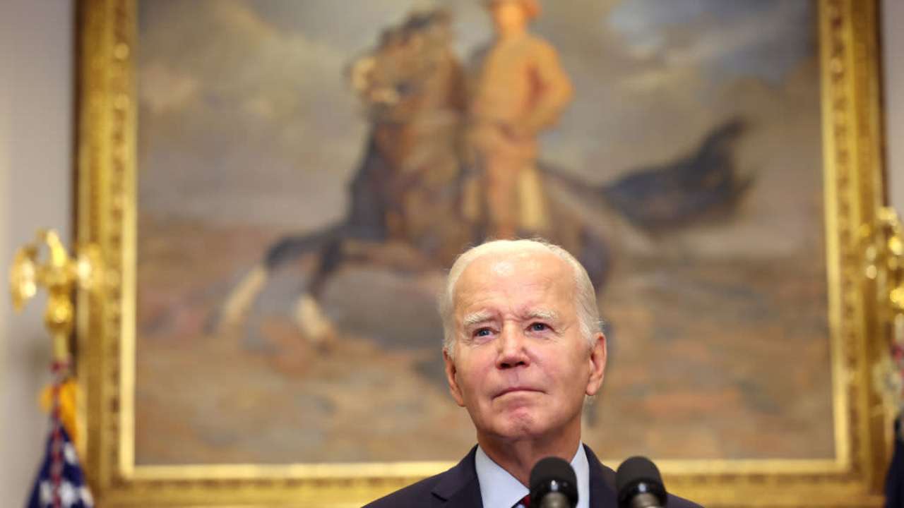 President Biden speaking about his plans to cancel student debt