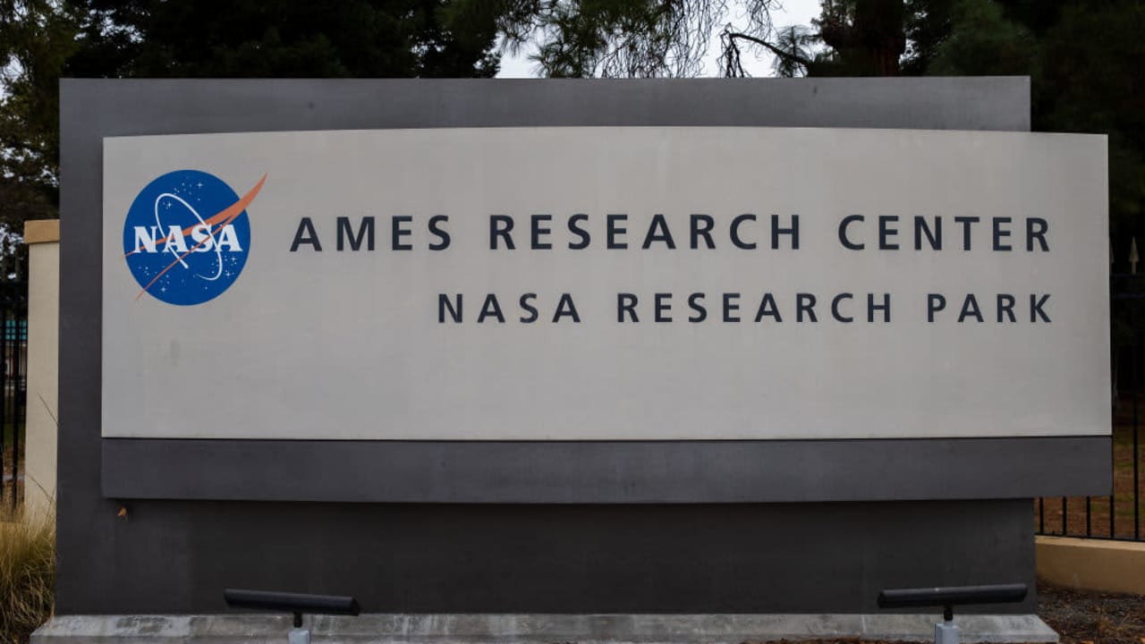 NASA Ames Research Center sign in California