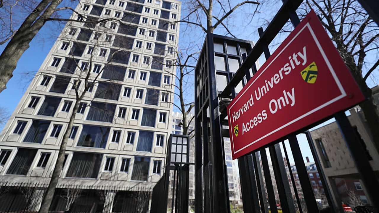 Exterior of the Leverett Towers dormitory at Harvard University.