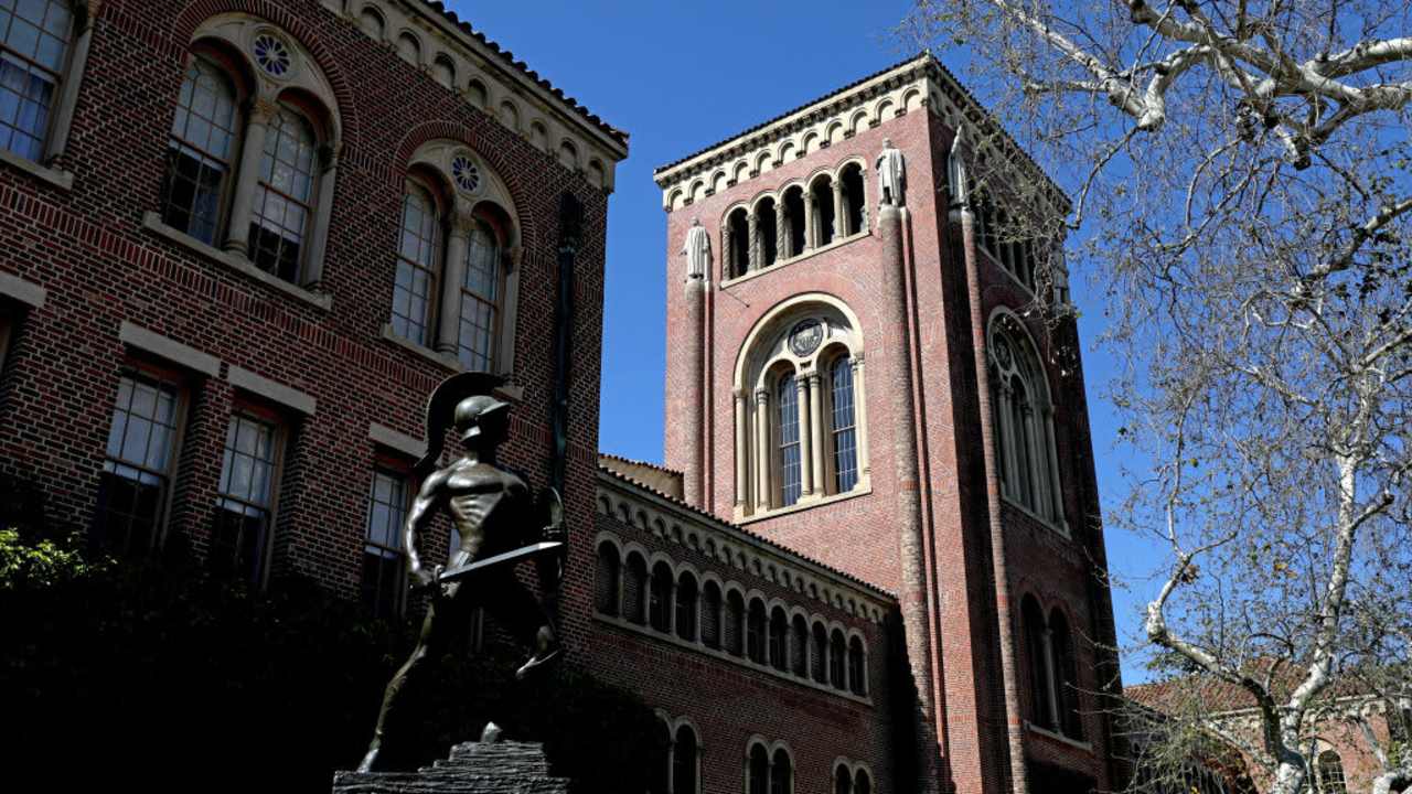 Buildings on University of Southern California's campus