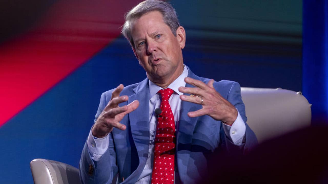 Georgia's Governor Brian Kemp speaking