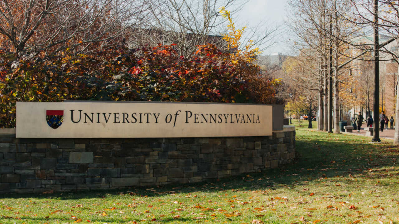 University of Pennsylvania campus sign