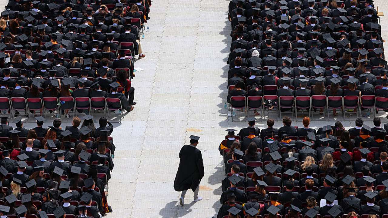 The Boston College commencement on Monday, May 19, 2025