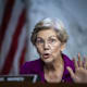 Senator Elizabeth Warren, a Democrat from Massachusetts, speaks during a Senate Banking, Housing, and Urban Affairs Committee hearing in Washington, D.C., US, on Thursday, Sept. 22, 2022. Lawmakers yesterday seized on recent political tensions and hot-button social issues in a hearing with the chief executive officers of America's largest retail banks asking them on everything from the escalation of the Ukraine conflict and racial equity to fossil-fuel financing. Photographer: Al Drago/Bloomberg via Getty Images