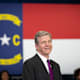 GREENSBORO, NC - APRIL 14: North Carolina Governor Roy Cooper is seen before President Joe Biden speaks to guests during a visit to North Carolina Agricultural and Technical State University on April 14, 2022 in Greensboro, North Carolina. Biden was in North Carolina to discuss his administration's efforts to create manufacturing jobs and alleviate the impacts of inflation. (Photo by Allison Joyce/Getty Images)
