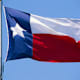 Texas State Flag Blowing in Breeze