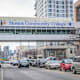 BRONX, NEW YORK, UNITED STATES - 2022/12/08: Overpass connector bridge at Hostos Community College in the Bronx. (Photo by Erik McGregor/LightRocket via Getty Images)