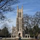 DURHAM, NC - JANUARY 27: A general view of the Duke University Chapel on the campus of Duke University ahead of the game between the Virginia Cavaliers and the Duke Blue Devils on January 27, 2018 in Durham, North Carolina. (Photo by Lance King/Getty Images)