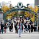 BERKELEY, CA - NOVEMBER 04: Sproul Plaza at the University of California at Berkeley