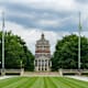 Rush Rhees Library on University of Rochester campus in New York