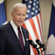 President Biden speaking at a podium