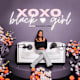 Bailey Johnson and "XOXO Black Girl" podcast logo