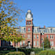 A picture of the Woodburn Hall building in the downtown campus of West Virginia University, in Morgantown, West Virginia, USA