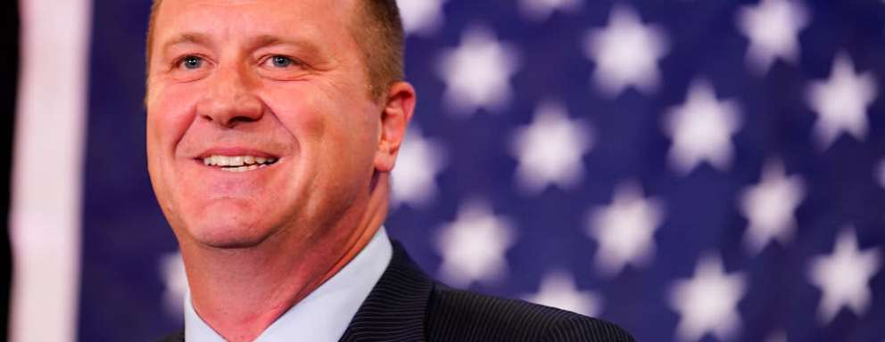 ST. LOUIS, MISSOURI - AUGUST 02: State Attorney General Eric Schmitt speaks at an election-night gathering after winning the Republican primary for U.S. Senate at the Sheraton in Westport Plaza on August 02, 2022 in St Louis, Missouri. Schmitt defeated former Gov. Eric Greitens and U.S. Rep. Vicky Hartzler for the Republican nomination to replace Republican Sen. Roy Blunt, who decided not to seek a third term. (Photo by Kyle Rivas/Getty Images)