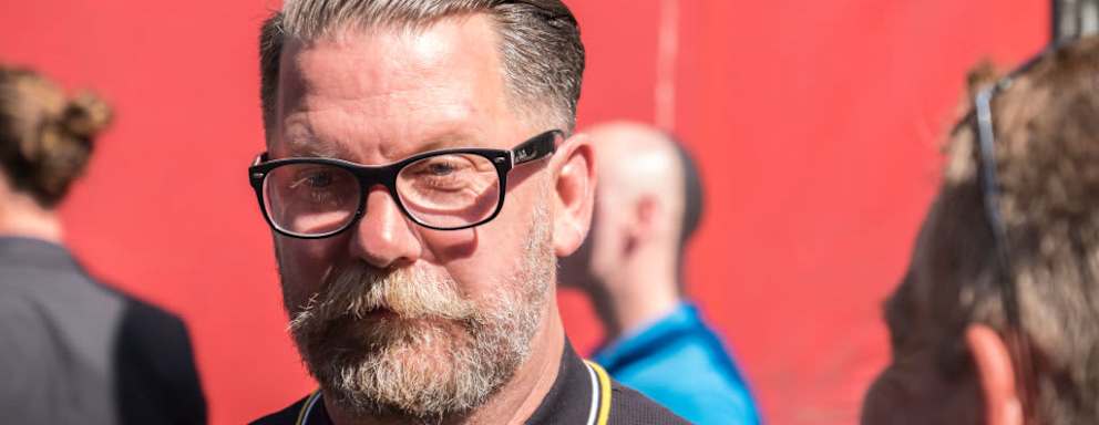 WHITEHALL, LONDON, UNITED KINGDOM - 2018/05/06: Gavin McInnes arrives at the Day for Freedom event in Whitehall. The Day for Freedom rally was organised by Tommy Robinson and members of his team. The event was arranged by Mr Robinson's team in response to a culmination of events which they perceived as having impacted their freedom of speech. Within the UK there is a growing debate on what is freedom of speech and what is hate speech, and if both can coexist. (Photo by Edward Crawford/SOPA Images/LightRocket via Getty Images)