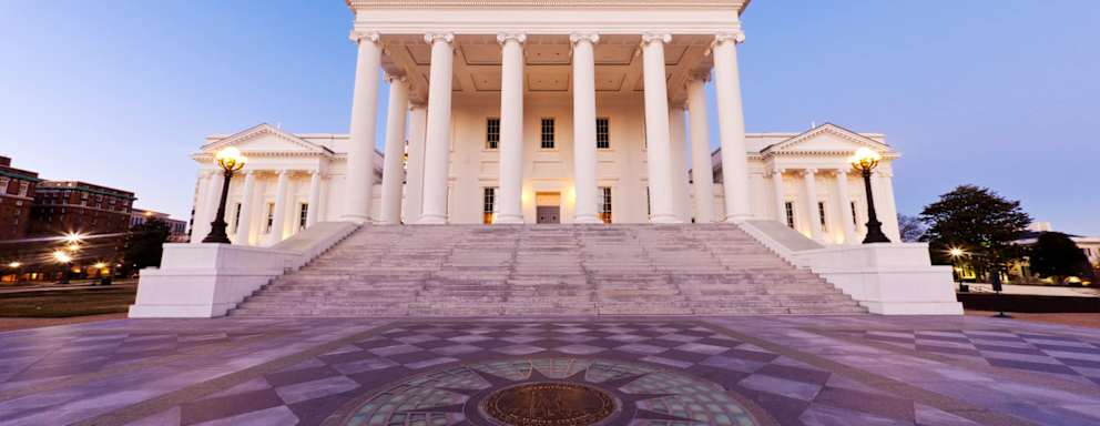 The Capitol Building In Downtown Richmond, Virginia