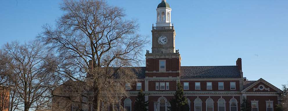 WASHINGTON, DC - FEB29: The Founder's Library at Howard University, February 29, 2016, in Washington, DC. The National Trust for Historic Preservation is joining Howard University in an effort to find a preservation solution for a challenge impacting academic institutions across the country. Founders Library on Howards campus --one of the universitys most iconic buildings is threatened by obsolescence. When The Founders Library opened its doors in 1939, it was heralded as the largest, most sophisticated library among all Historically Black Colleges & Universities, and one of the most modern in the world. (Photo by Evelyn Hockstein/For The Washington Post via Getty Images)