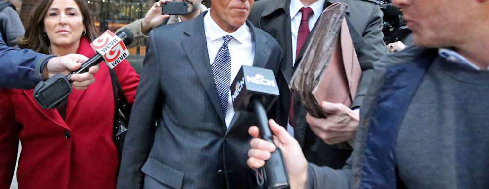 BOSTON, MA - January 4: Varsity Blues mastermind William Rick Singer leaves the Moakley Courthouse after being sentenced to 3.5 years in jail on January 4, 2023 in , BOSTON, MA. (Stuart Cahill/Boston Herald)