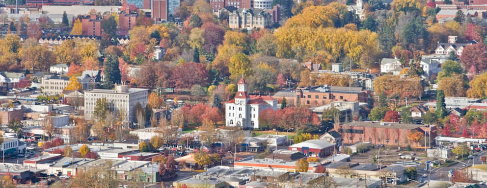 Central Willamette Valley Oregon in the vicinity of Corvallis the college town