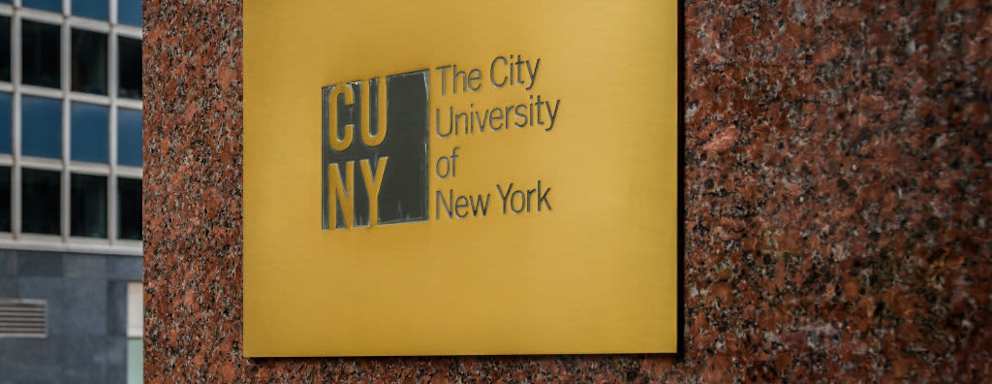 Plaque at the City University of New York (CUNY)