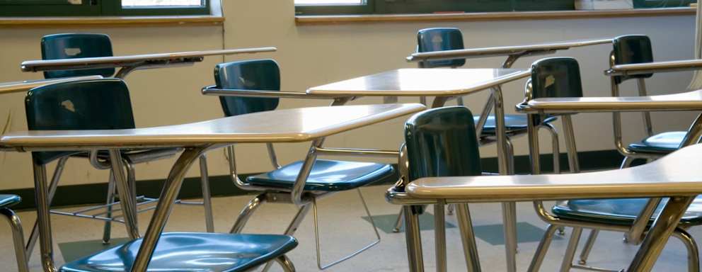 An empty classroom