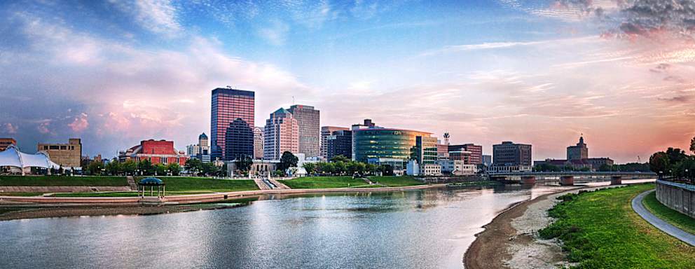 Dayton, Ohio at Dusk