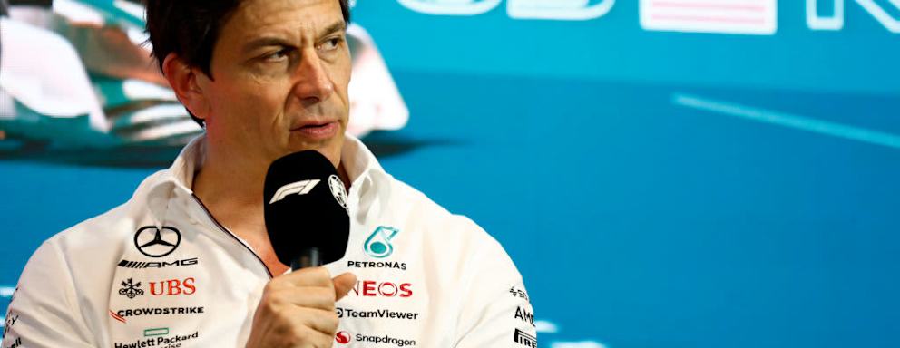 Mercedes GP Executive Director Toto Wolff attends the Team Principals Press Conference during practice ahead of the F1 Grand Prix of Miami