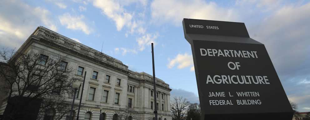 United States Department of Agriculture sign and building