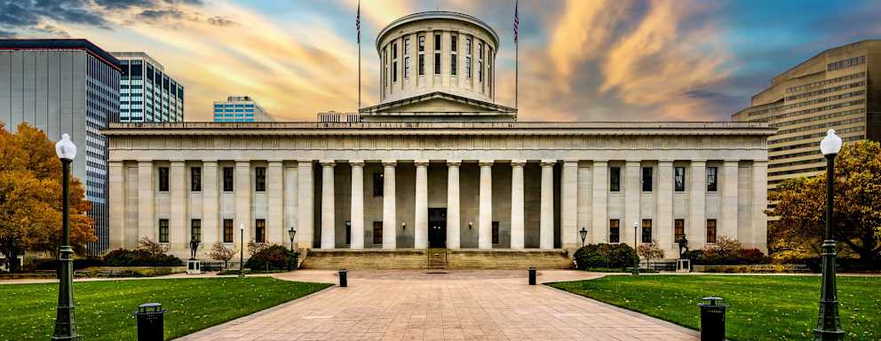 Ohio's state capitol building in Columbus