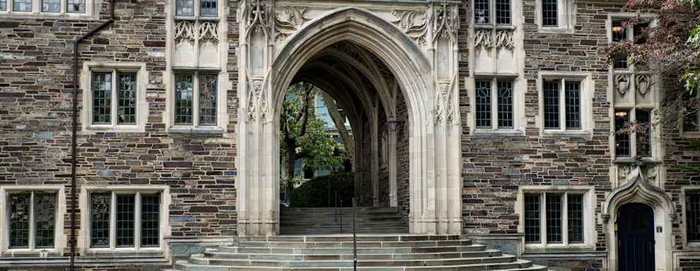 Exterior of Lockhart Hall on the Princeton University campus.
