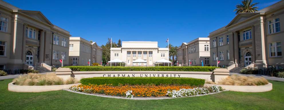 A view of Chapman University