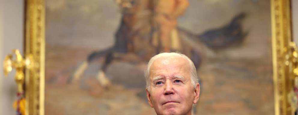 President Biden speaking about his plans to cancel student debt