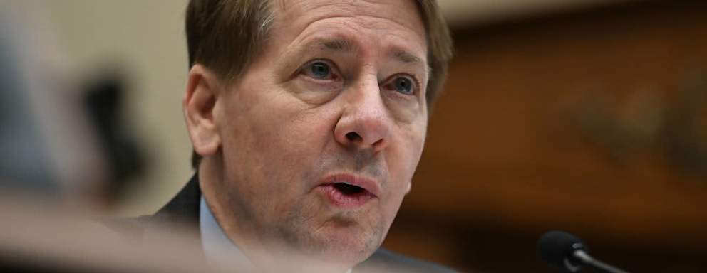 Richard Cordray, COO speaking as a witness