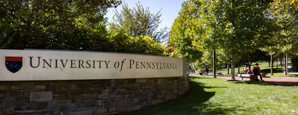 University of Pennsylvania campus sign