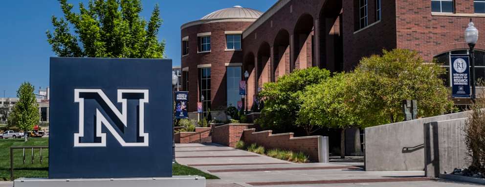 Entrance to the University of Nevada Reno campus.