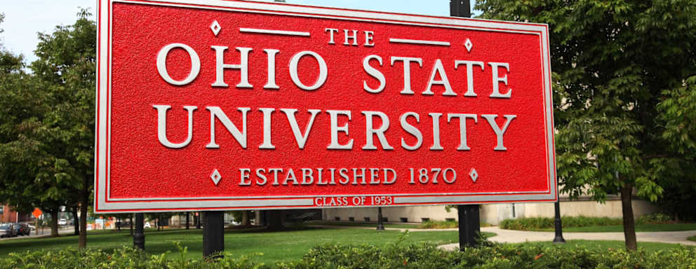 The Ohio State University campus sign
