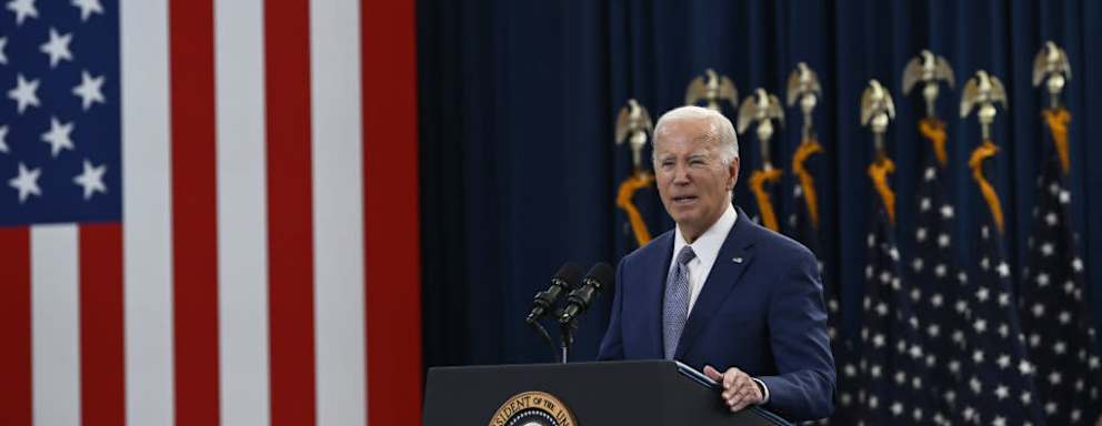 President Biden speaking in January 2024 in NC