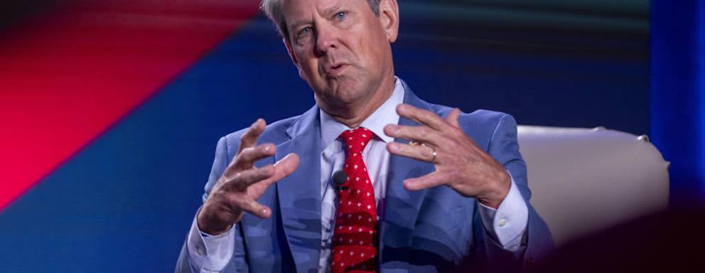 Georgia's Governor Brian Kemp speaking