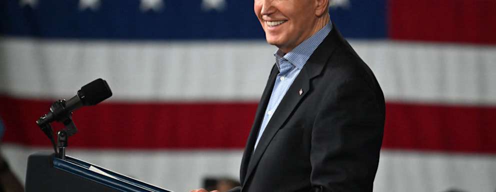 US President Joe Biden speaks during a campaign event in Atlanta, Georgia, on March 9, 2024.