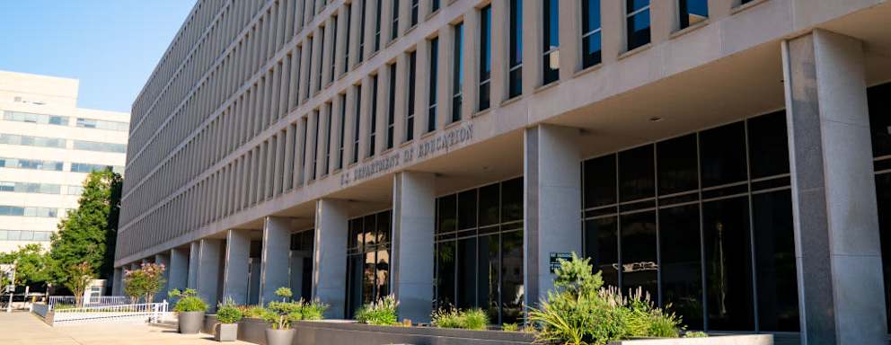 The US Department of Education building in Washington, DC.