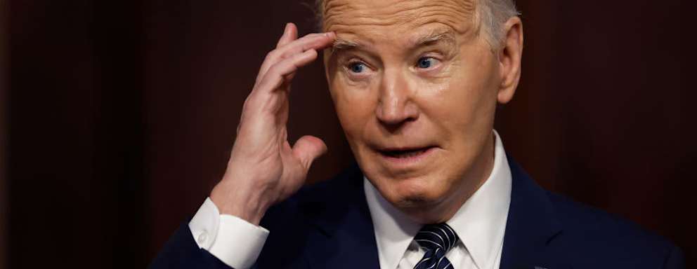 US President Joe Biden delivers remarks about his administration's work to lower the cost of breathing treatments for asthma and COPD patients during an event with healthcare advocates and stakeholders in the Indian Treaty Room in the Eisenhower Executive Office Building on April 3, 2024 in Washington, DC.