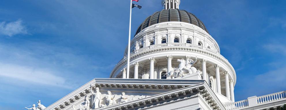 The Neoclassical rotunda of the California State Capitol building in Sacramento, California. The State Capitol building serves as the primary seat of California's state government.