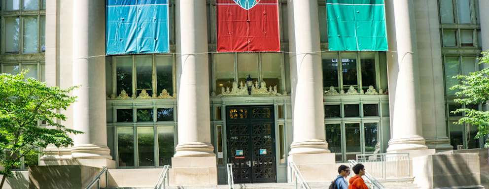 Langdell Hall, Harvard Law School Library, building exterior, Harvard University, Cambridge, Massachusetts, USA