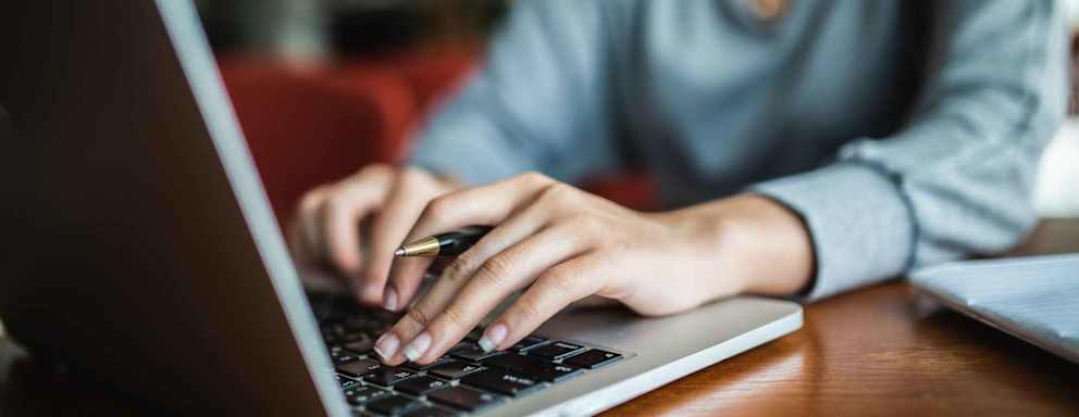 Young asia student study in the public library
