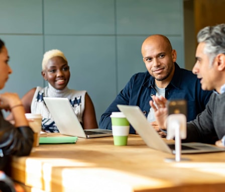 Colleagues in a business meeting