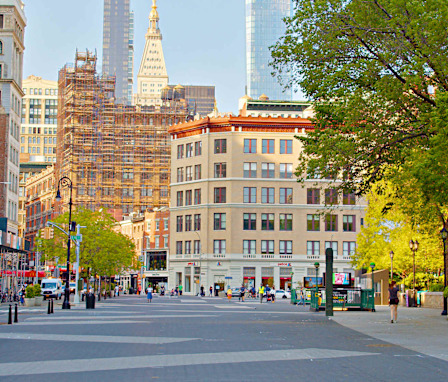 Manhattan street in New York City